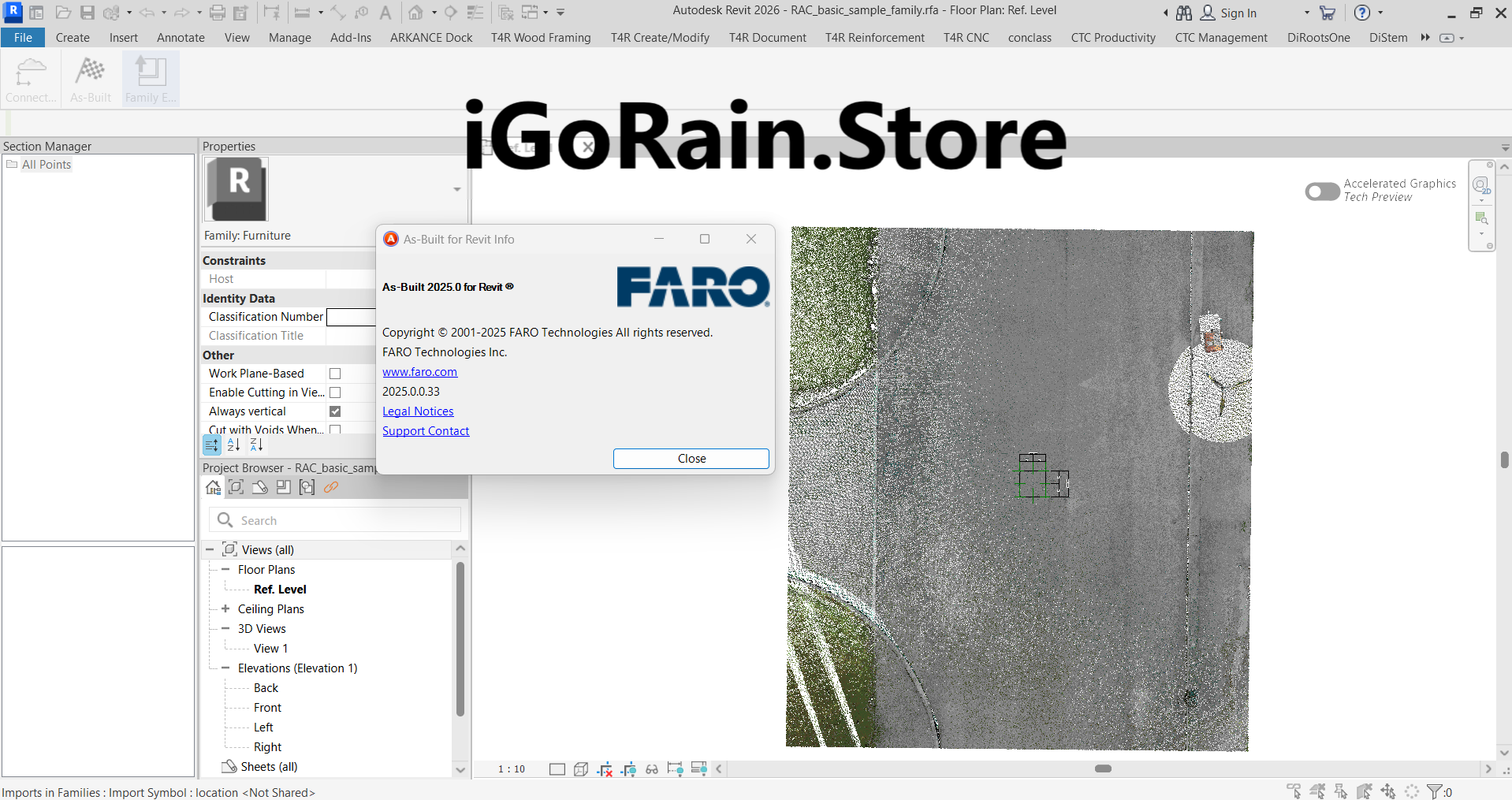 Faro As-Built for Revit 2025.0