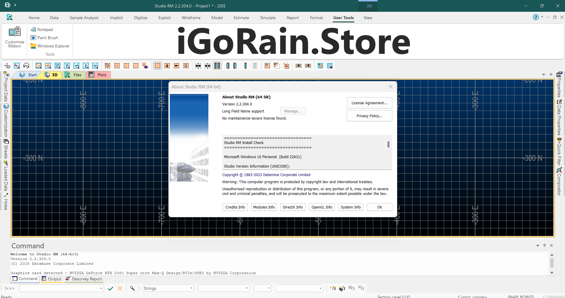Datamine Studio RM 2.2.304.0