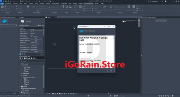SOFiSTiK Analysis + Design 2026 Service Pack Download - iGoRain
