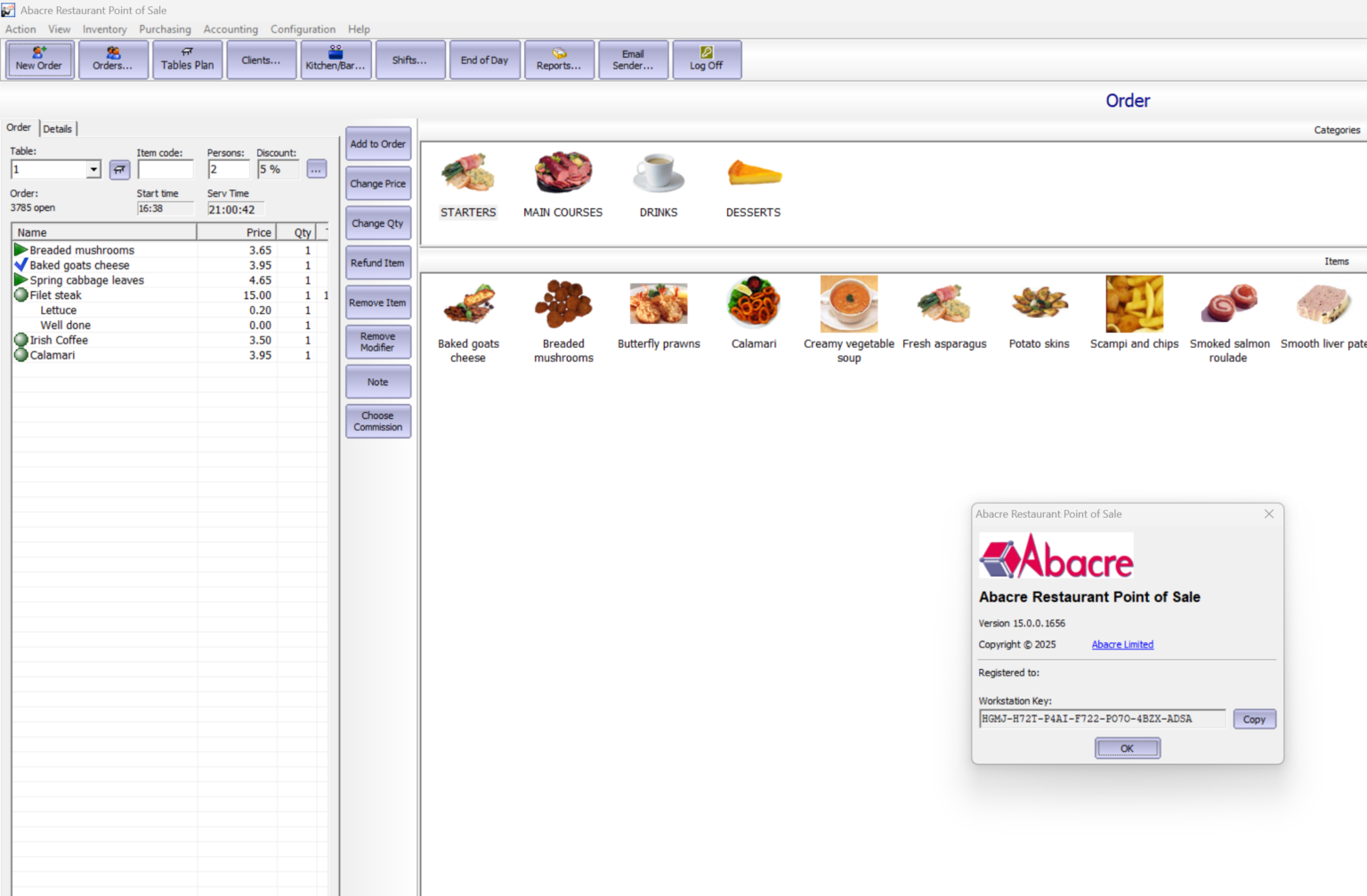 Abacre Restaurant POS Point Of Sale