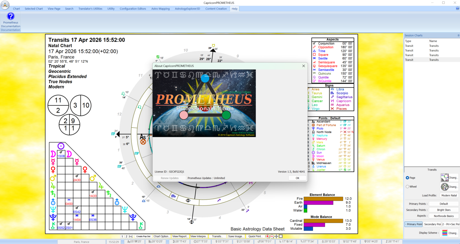 Capricorn Prometheus Astrology Software Latest Update 2026