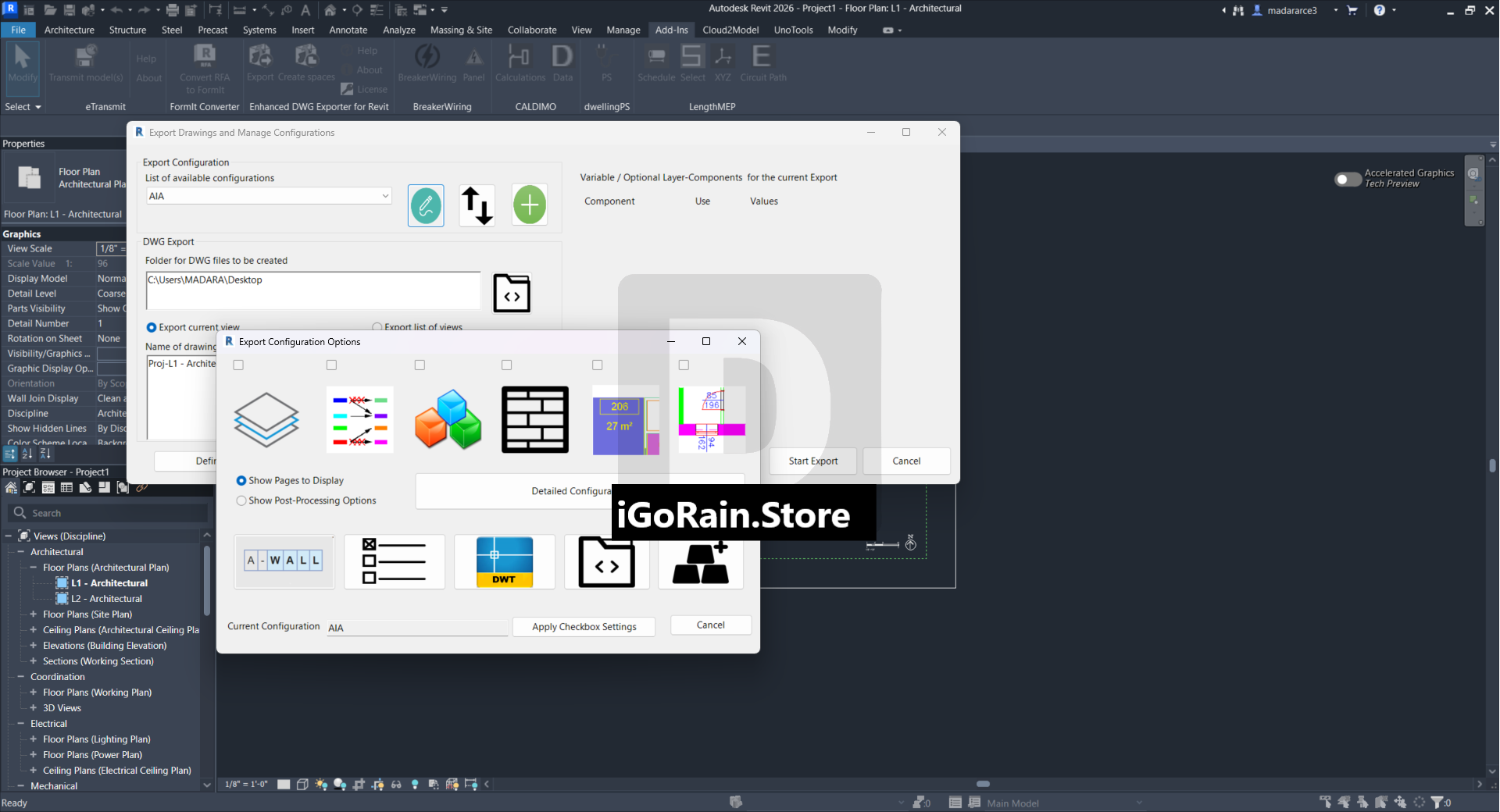 EDER-Tool (Enhanced DWG Exporter for Revit) 12.10