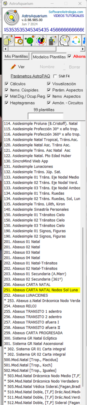 Software Astrology AstroAquarium 0.98.985