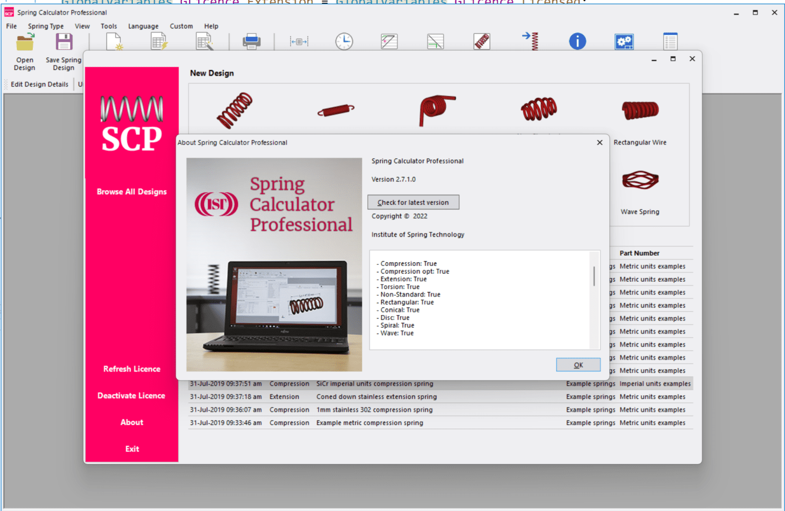 Spring Calculator Professional 2.7.1.0 Full Version