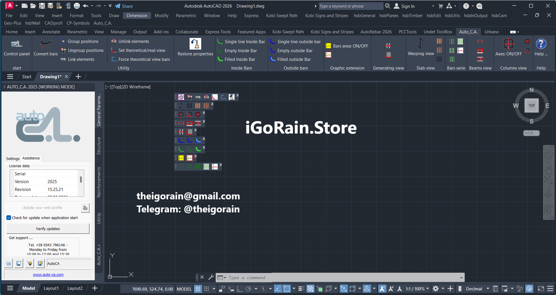 Auto_C.A. for AutoCAD v.15.25.21