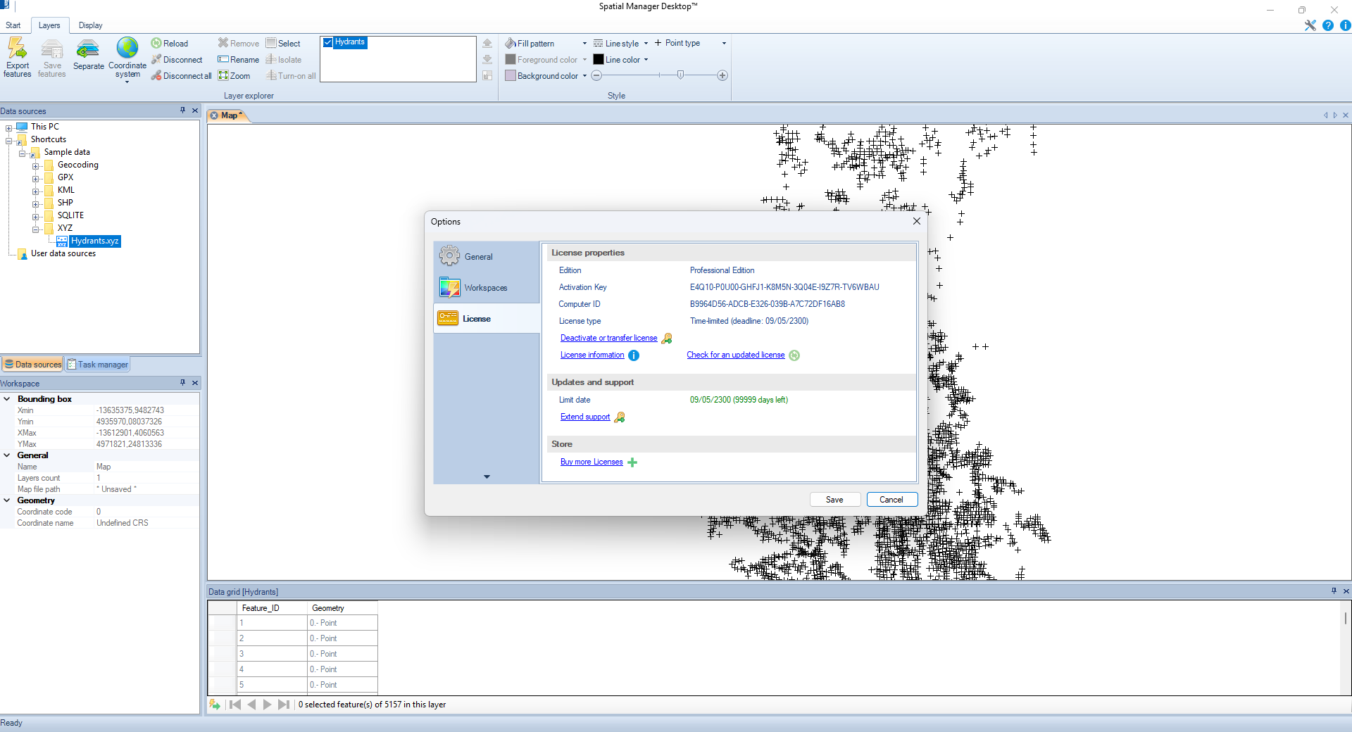Opencartis Spatial Manager Desktop