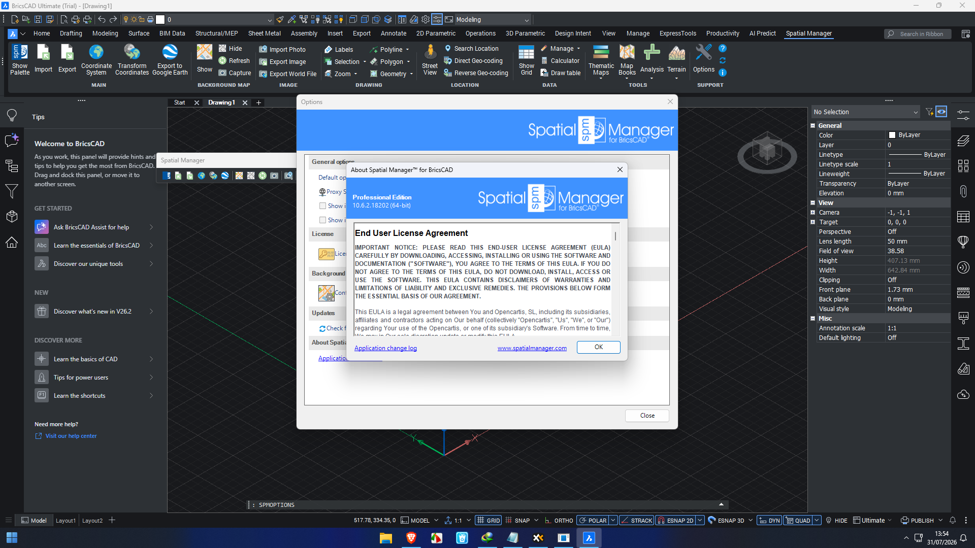Spatial Manager for BricsCAD