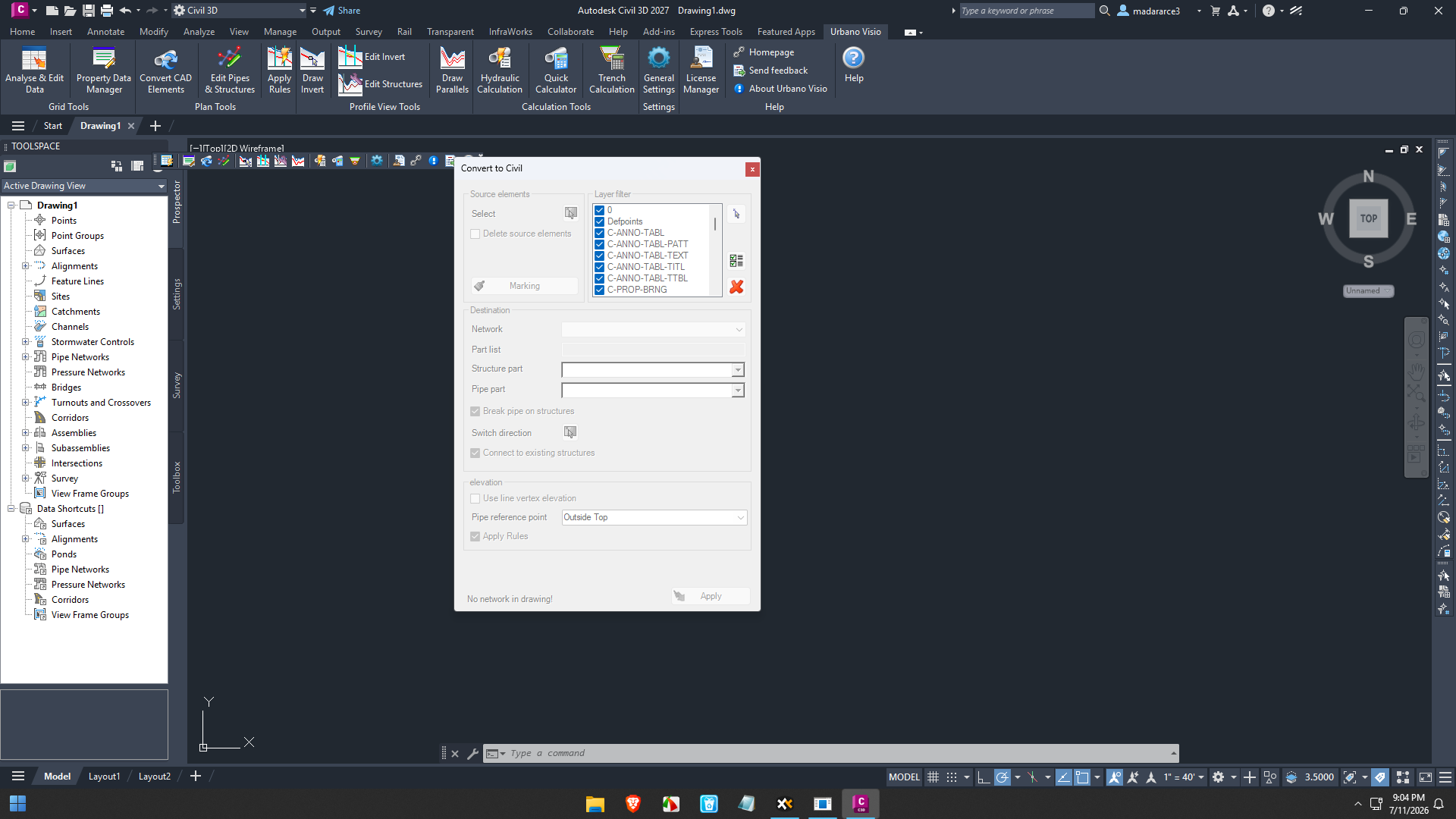 Urbano Visio for Autodesk Civil